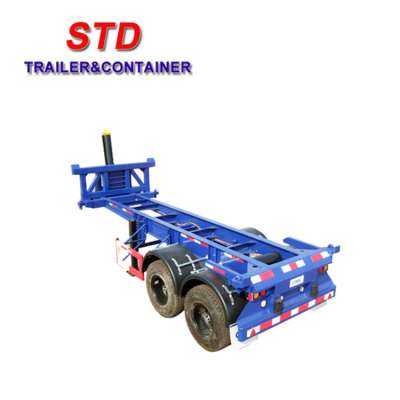 Container tipper chassis 40 feet 3 axles tipping container chassis dumper